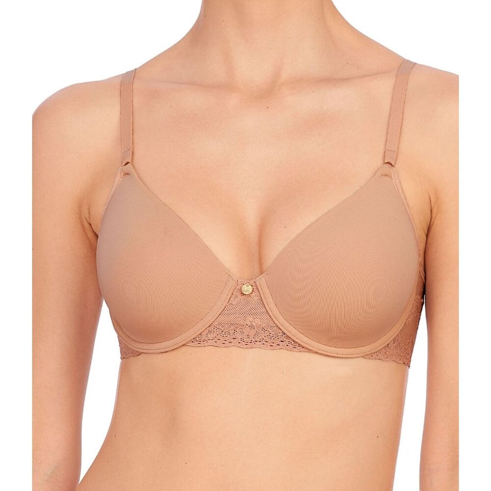 🆕NATORI Bliss Full Underwire T-Shirt Bra 34DDD Buff (Tan) #721154 - Picture 2 of 6